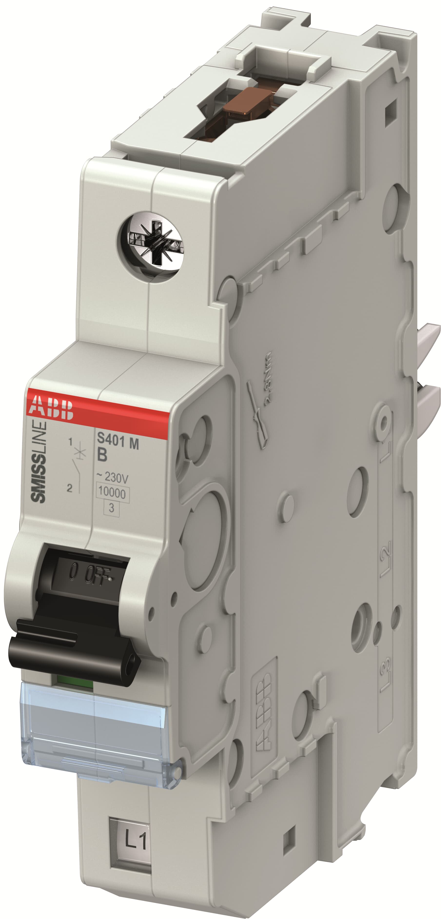 ABB SMISSLINE TP S400M MCB, 1P, 8A Curve B, 230V AC, 60V DC, 10 kA Breaking Capacity