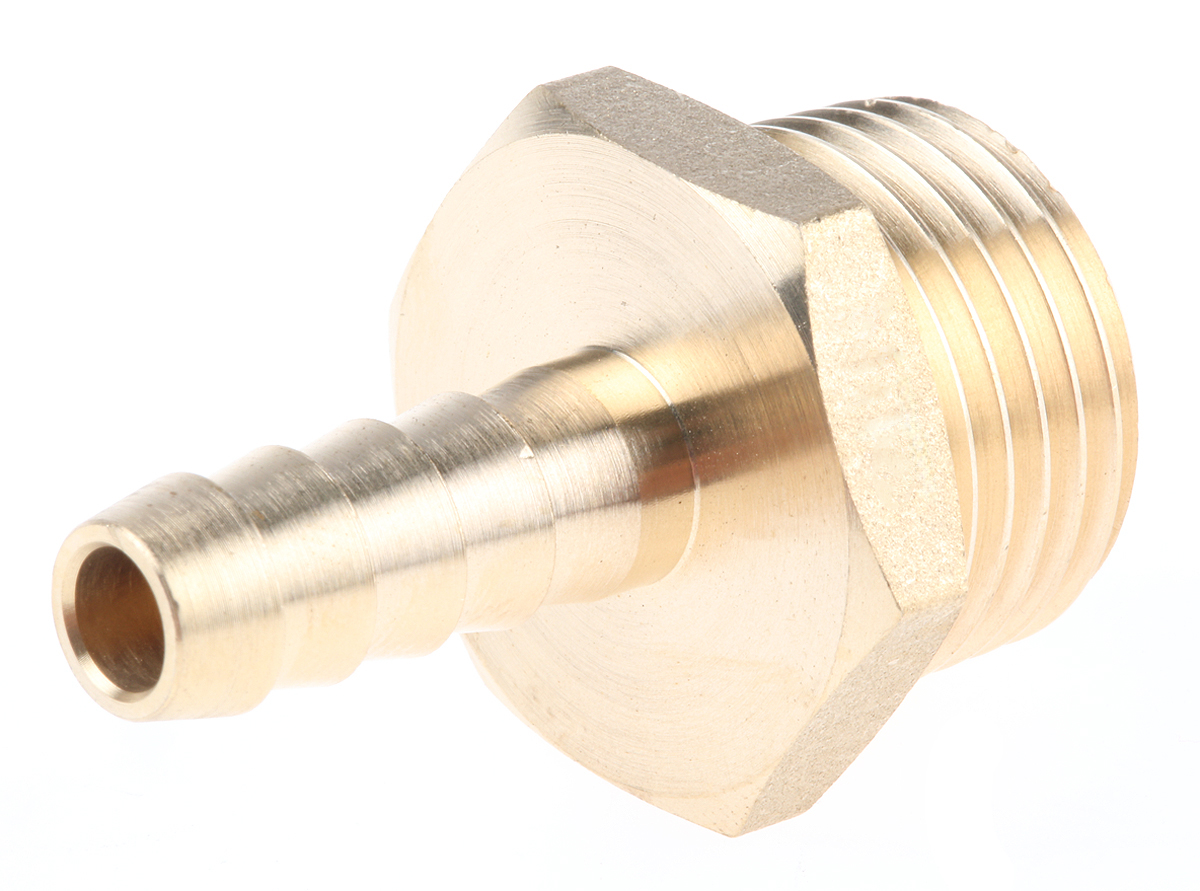 RS PRO Hose Connector Hose Tail Adaptor, G 1/2in 5/16in ID