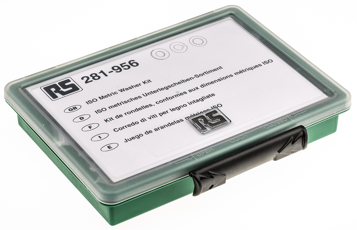 RS PRO 2700 piece Steel Internal Tooth, Plain, Spring Washer Kit