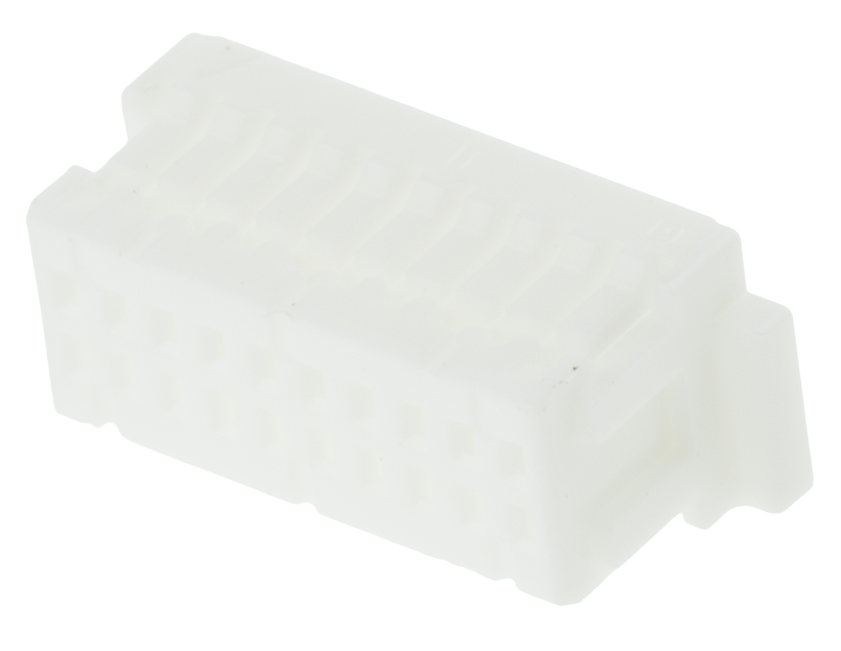 JST, SHD Female Connector Housing, 1mm Pitch, 20 Way, 2 Row Right Angle, Straight