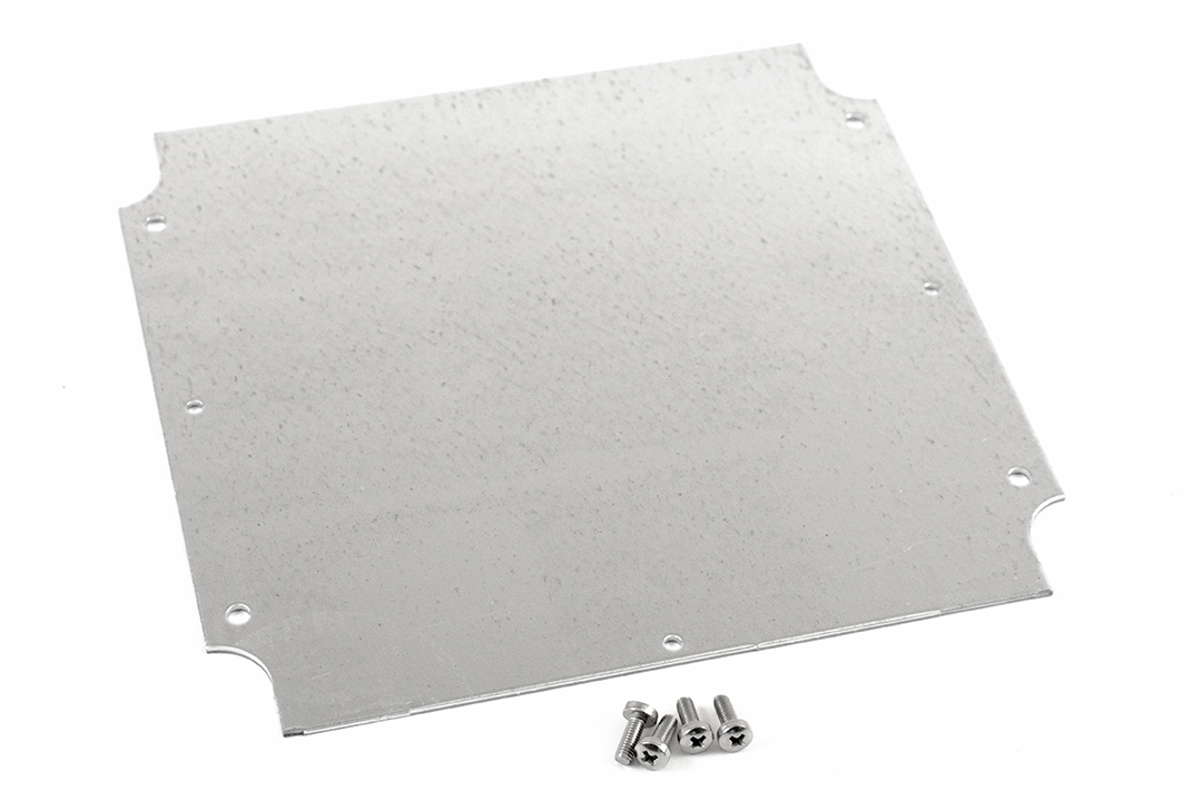 Hammond Steel Mounting Plate, 160mm W, 160mm L for Use with 1554 &amp; 1555 R, R2 &amp; S2 Enclosures, S