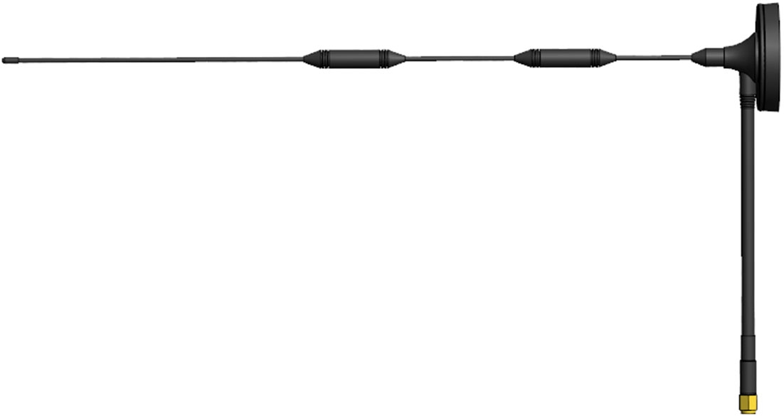 Abracon AEACAD460065-S698 Whip Omnidirectional GSM & GPRS Antenna with SMA Male Connector, 4G (LTE)