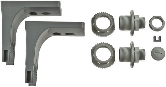 Werma IP65 Rated Grey 1 High Mounting Bracket for use with 190, 890 Traffic Light Beacons