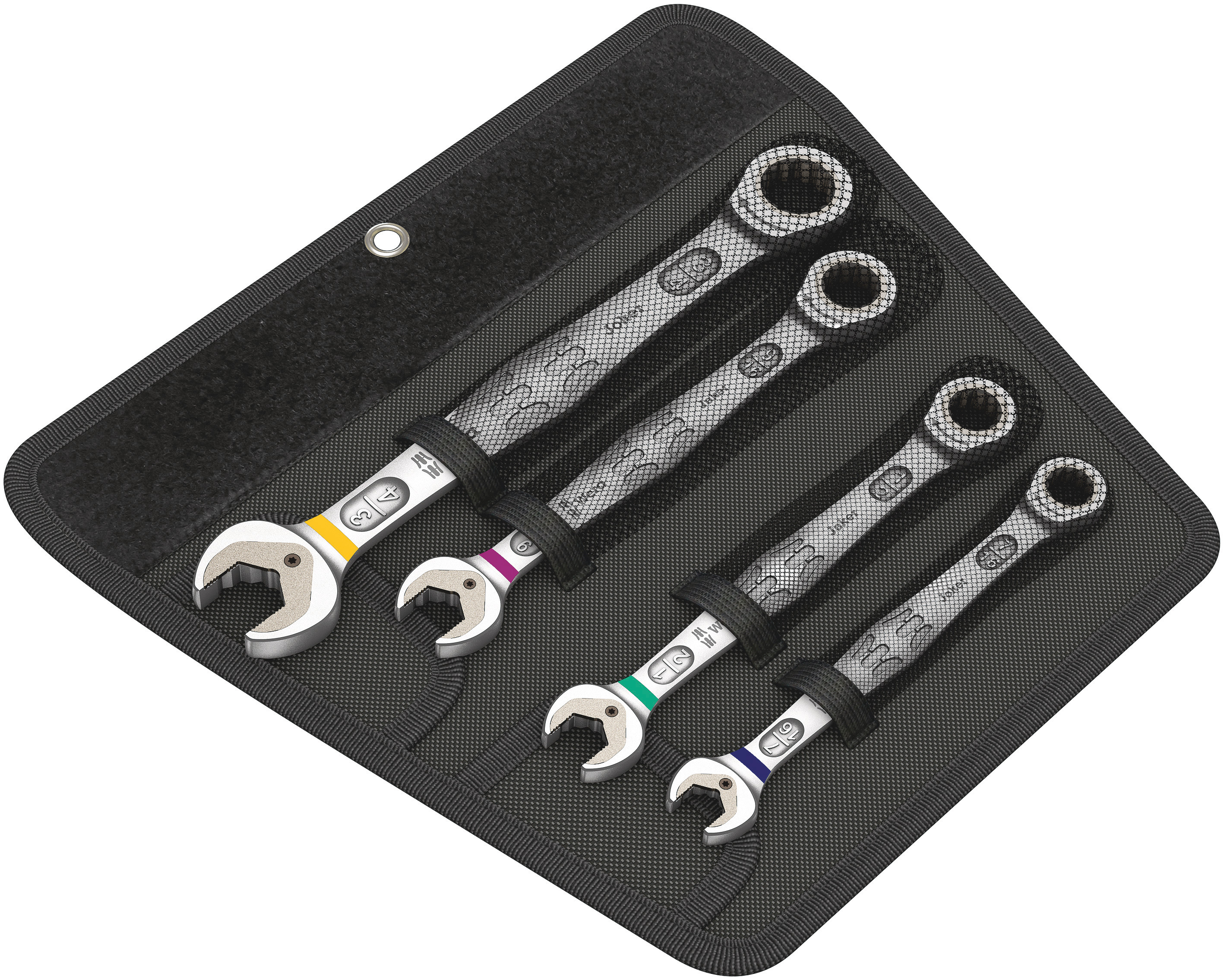 Wera Joker 6000 Series 4-Piece Spanner Set, 7/16 → 3/4 in