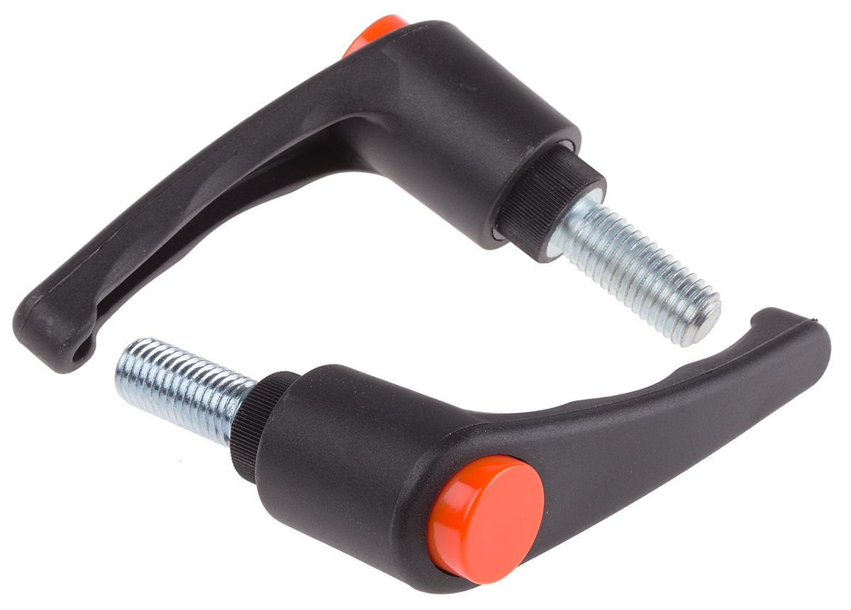 RS PRO Clamping Lever, M12 x 30mm