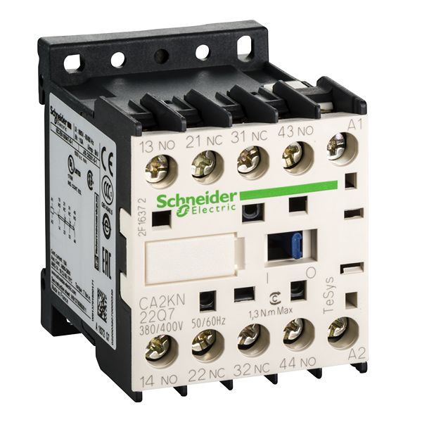 Schneider Electric TeSys K CA2K Control Relay, 380-400 V ac Coil, 4-Pole, 2NO + 2NC, 690 V
