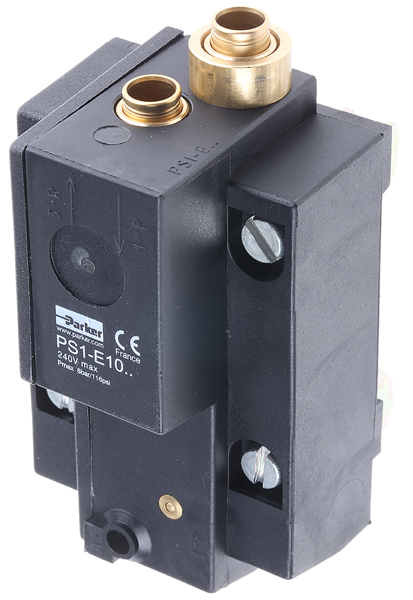 Parker PS1 series Push In 6 mm Manifold End Base