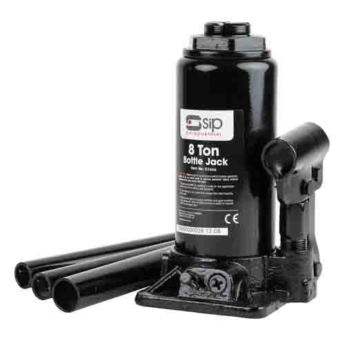 SIP Bottle Jack, 8t Maximum Load, 205mm - 400mm Maximum Range