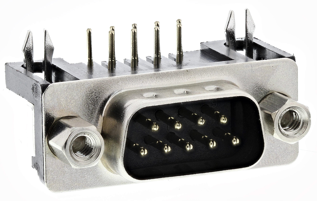 Wurth Elektronik 618 9 Way Right Angle Through Hole D-sub Connector Plug, 2.77mm Pitch