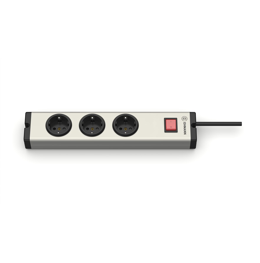 Bodo Ehmann Type F - German Schuko 3 Gang Power Distribution Unit, 1.5m Cable, 16A, 230 V