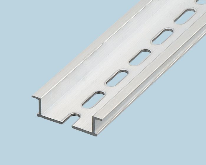 Toyogiken Aluminium Slotted DIN Rail, Top Hat Compatible, 1m x 35mm x 10mm
