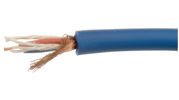 KabeltronikMIK-D Series 2 Core Audio Cable, 0.22 mm² CSA, 5.5mm od, 50m, Black