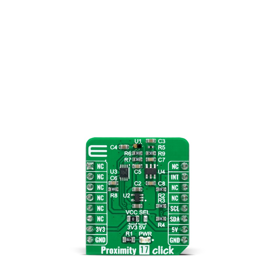 MikroElektronika Proximity 17 Click Proximity Sensor Add On Board for TMD2635 mikroBUS Socket