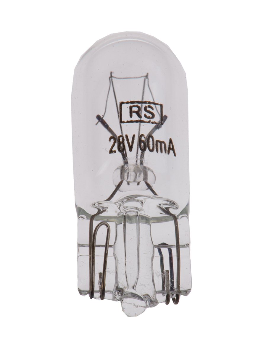 RS PRO Wedge Indicator Light, Clear, 28 V, 60 mA, 5000h