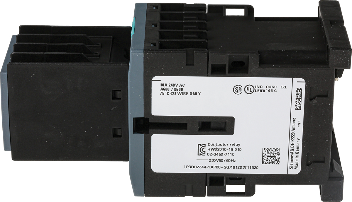 Siemens SIRIUS Contactor Relay, 230 V Coil, 10 A 230 V, 4 NO/4 NC, 690V