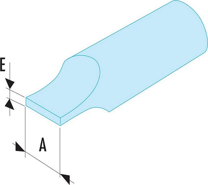 Facom Slotted Screwdriver Bit, 3 mm Tip