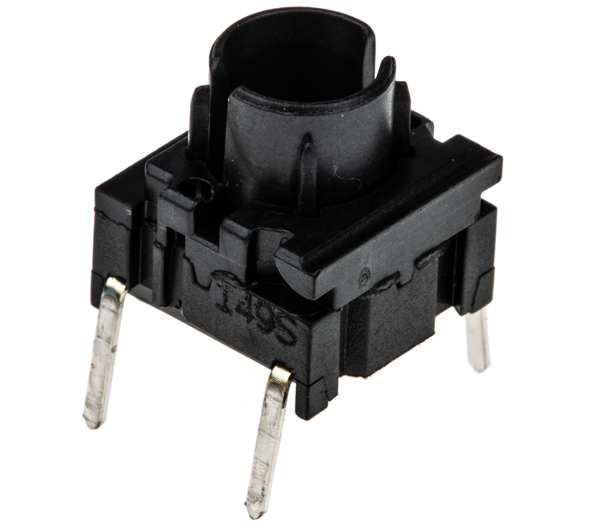 MEC IP67 Black Cap Tactile Switch, SPST 50 mA 4mm Through Hole
