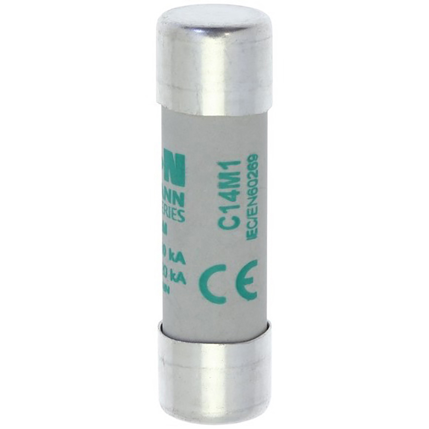 Eaton 1A Ceramic Cartridge Fuse, 14 x 51mm