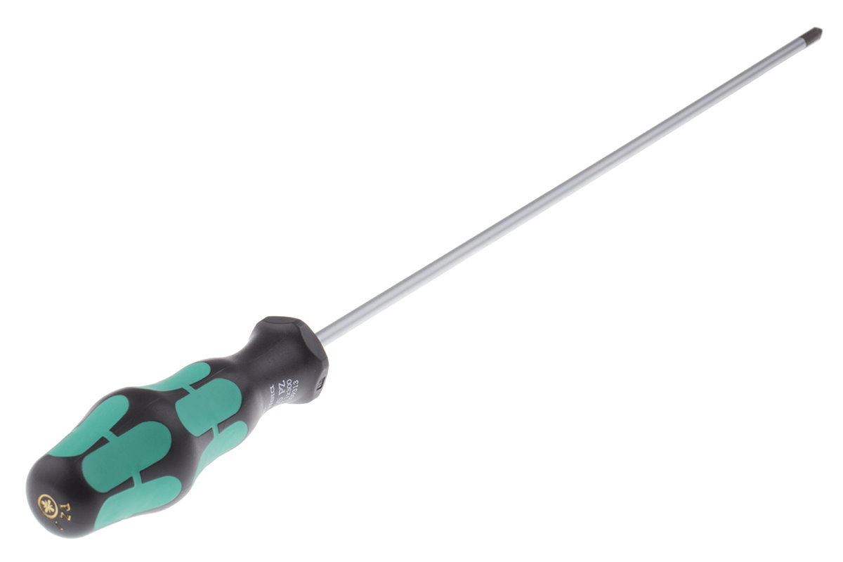 Wera Pozidriv  Screwdriver, PZ1 Tip, 300 mm Blade, 398 mm Overall