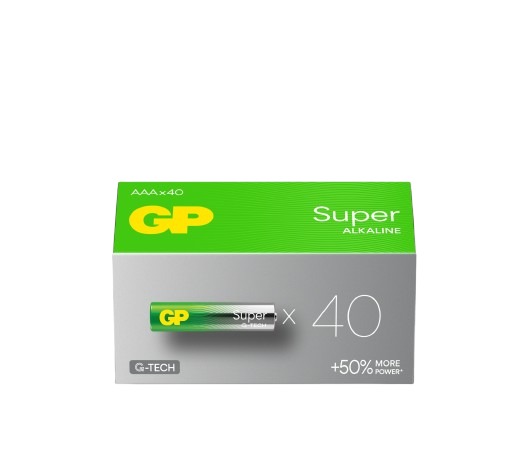 Gp Batteries GP Batteries Super Alkaline Alkaline Manganese Dioxide AAA Batteries 1.5V