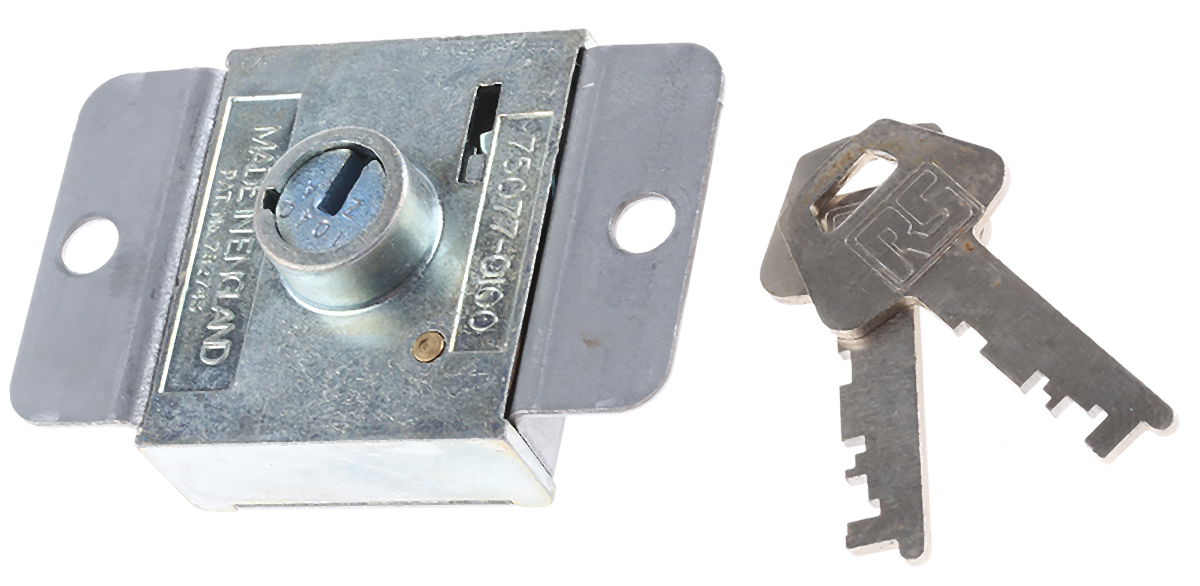 Euro-Locks a Lowe & Fletcher group Company Steel Padlockable Door Bolt, 67 x 42.8mm