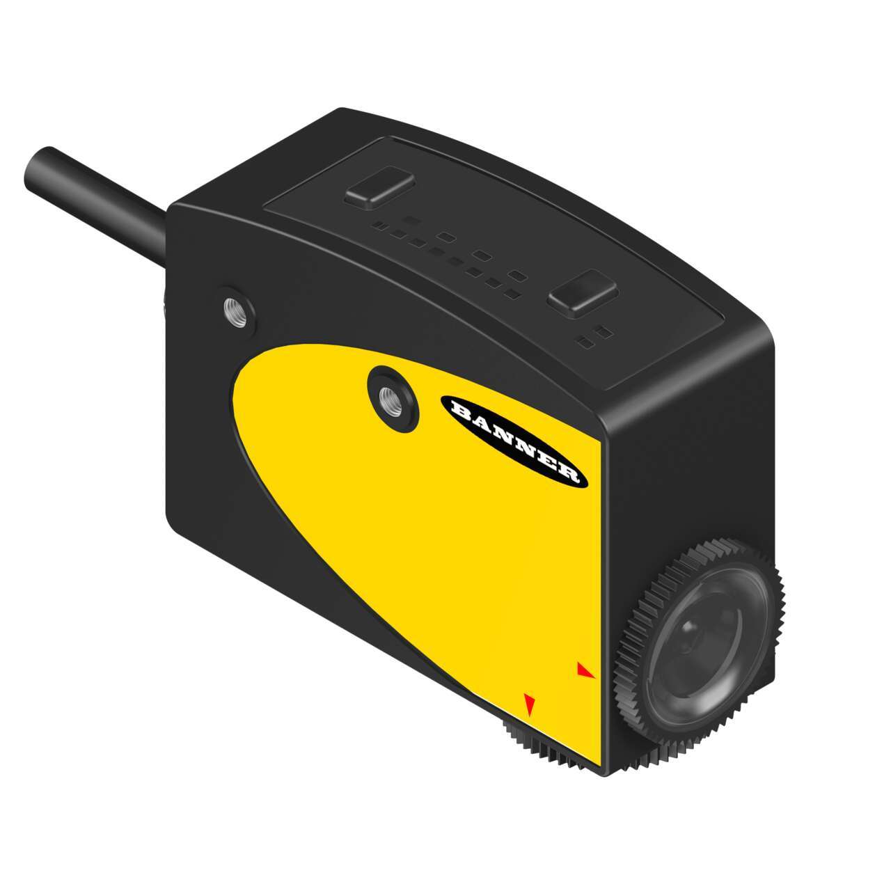 Banner Through Beam Photoelectric Sensor, Rectangular Sensor, 10 mm Detection Range