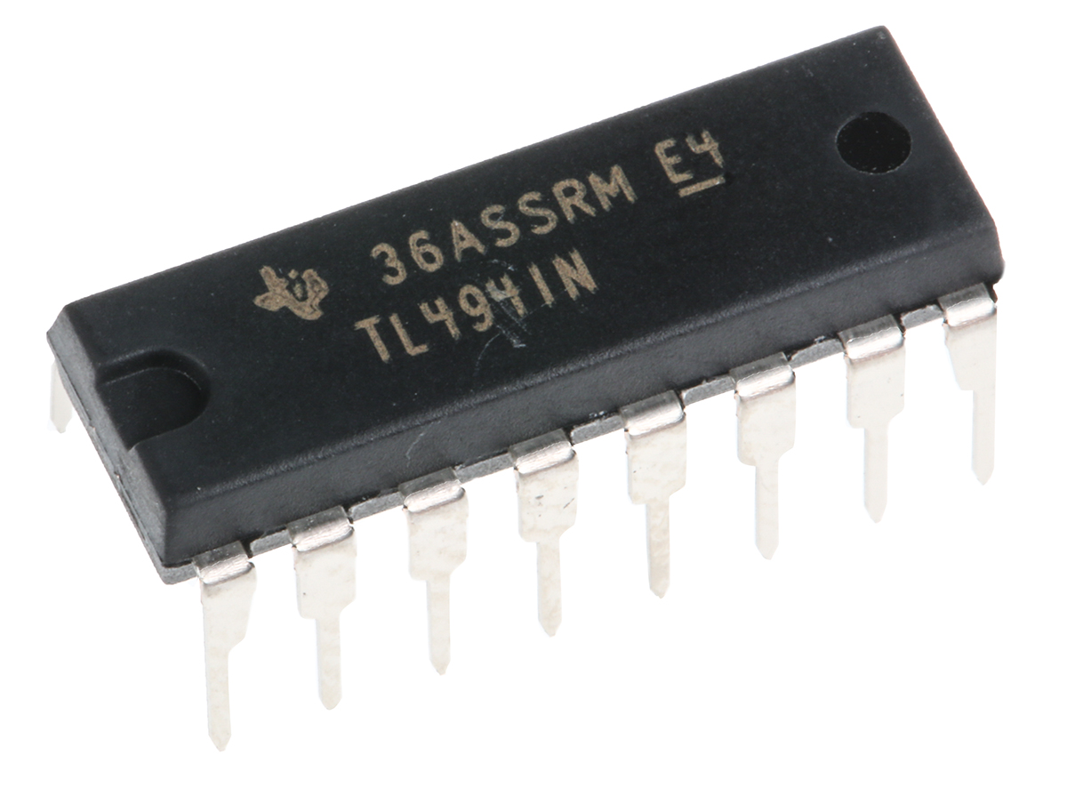 Texas Instruments TL494IN, PWM Controller, 40 V, 300 kHz 16-Pin, PDIP