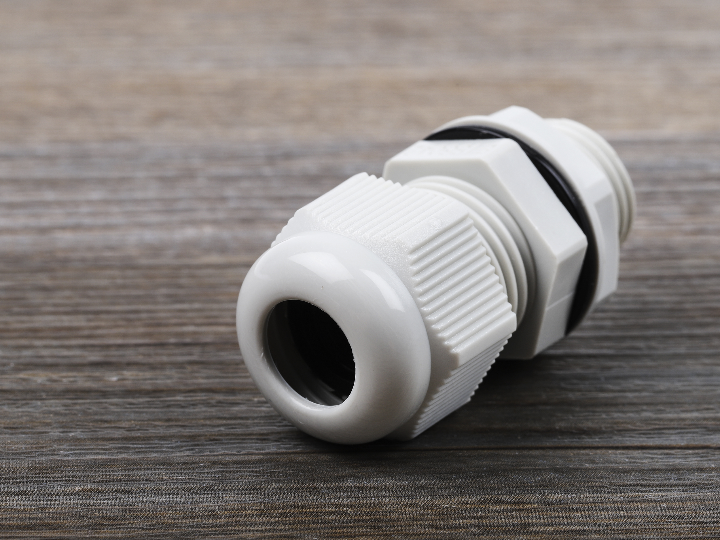 RS PRO Grey Nylon Cable Gland, M16 Thread, 5mm min., 10mm max., IP68