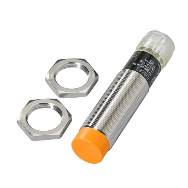 ifm electronic Inductive Threaded Barrel Proximity Sensor, M18, 8 mm Detection, PNP NO, 10 → 36 V dc