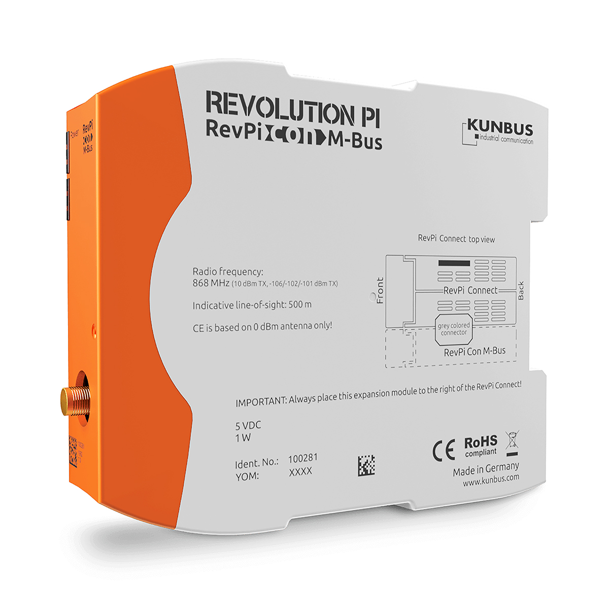Revolution PI REVOLUTION PI Series PLC Expansion Module for Use with RevPi Connect(+)