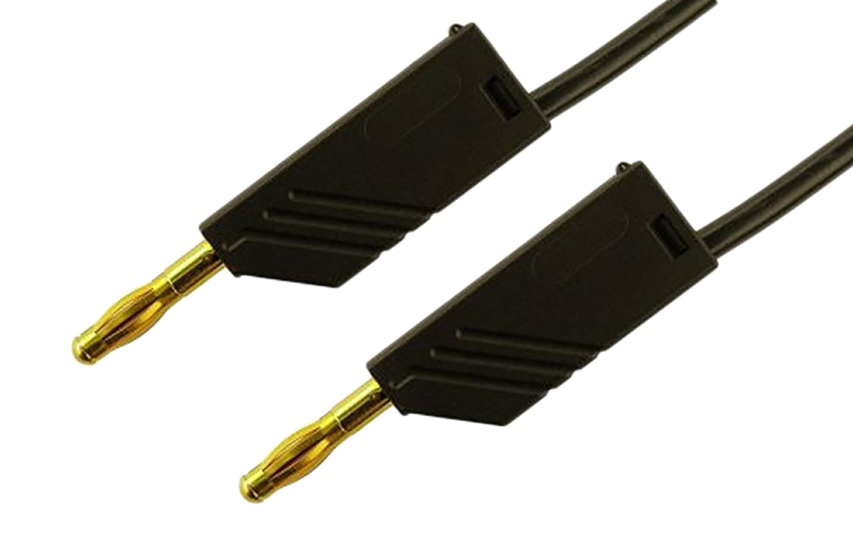 Hirschmann Test & Measurement, 32A, 30 V ac, 60V dc, Black, 1m Lead Length