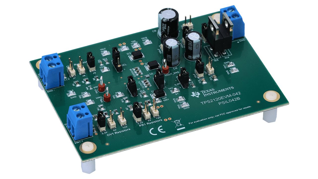 Texas Instruments Power Multiplexer Evaluation module Power Management for TPS2120 for Power Multiplexer