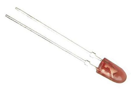 Broadcom2.4 V Red LED 5mm Through Hole, HLMP-HG71-WY0DD