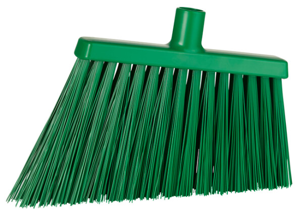Vikan Broom, Green With Polyester, Polypropylene, Stainless Steel Bristles for Food Industry, Wet Floors