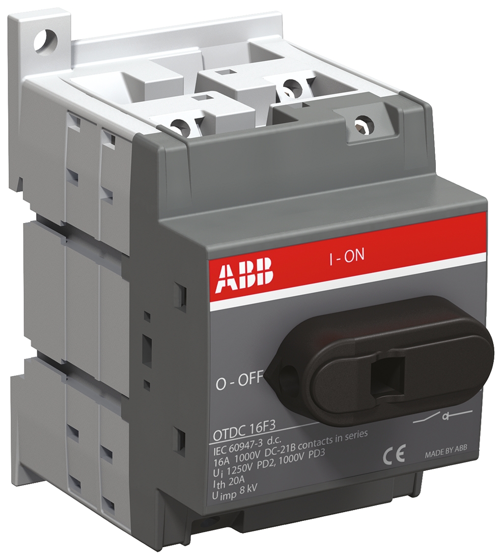 ABB 3P Pole Base Mounting Isolator Switch - 32A Maximum Current, IP20