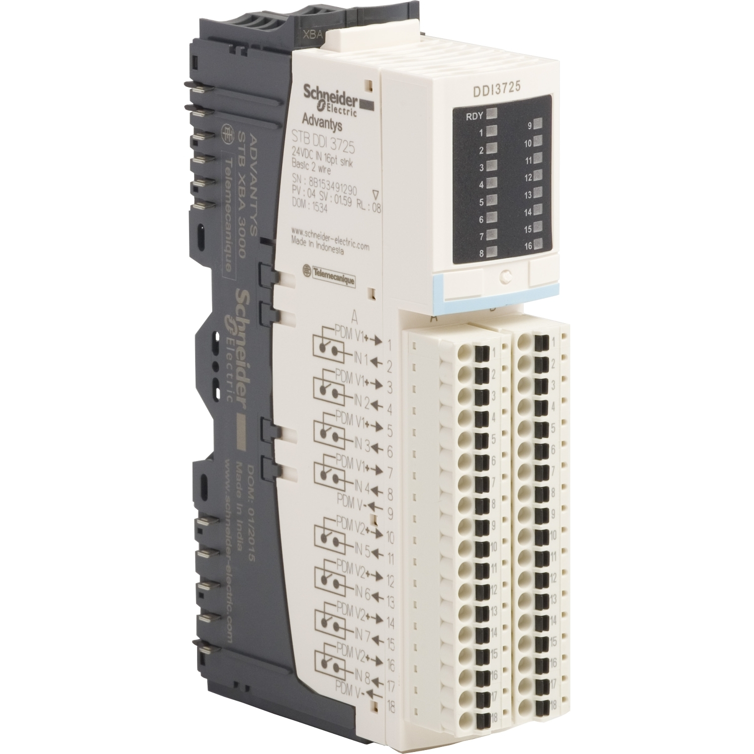 Schneider Electric STBDDI Series Input Module, 24 V dc