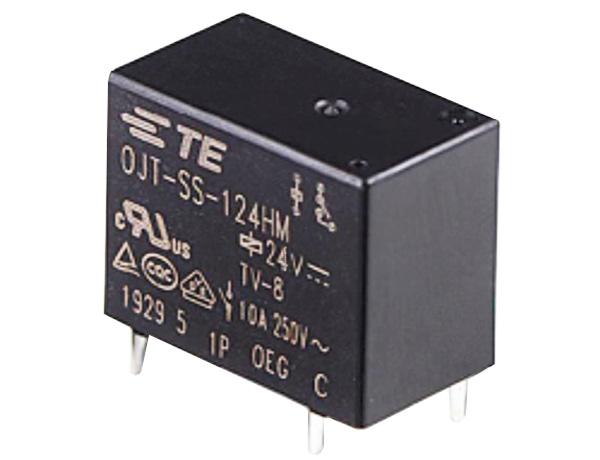 TE Connectivity PCB Mount Non-Latching Relay, 24V dc Coil, 10A Switching Current, SPST
