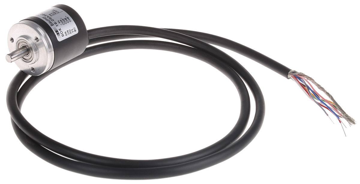 Baumer BDK Series Optical Incremental Encoder, 360 ppr, RS422, TTL Signal, Solid Type, 5mm Shaft