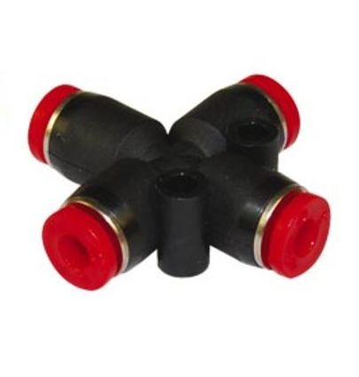 Norgren Pneufit C Series, Push In 6 mm to Push In 6 mm, Tube-to-Tube Connection Style