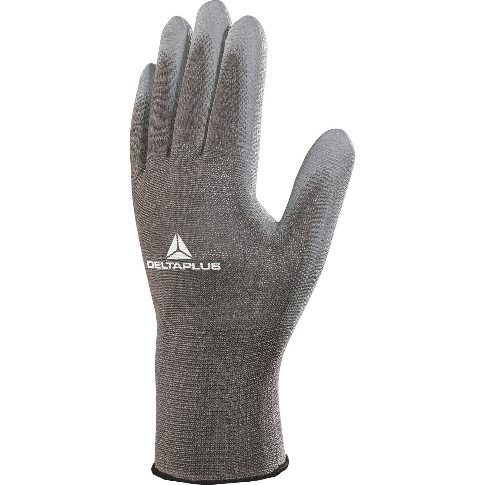 Delta Plus VE702PG Grey Polyester Work Gloves, Size 11, Polyurethane Coating