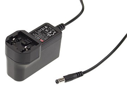 MEAN WELL 12W Plug-In AC/DC Adapter 18V dc Output, 660mA Output