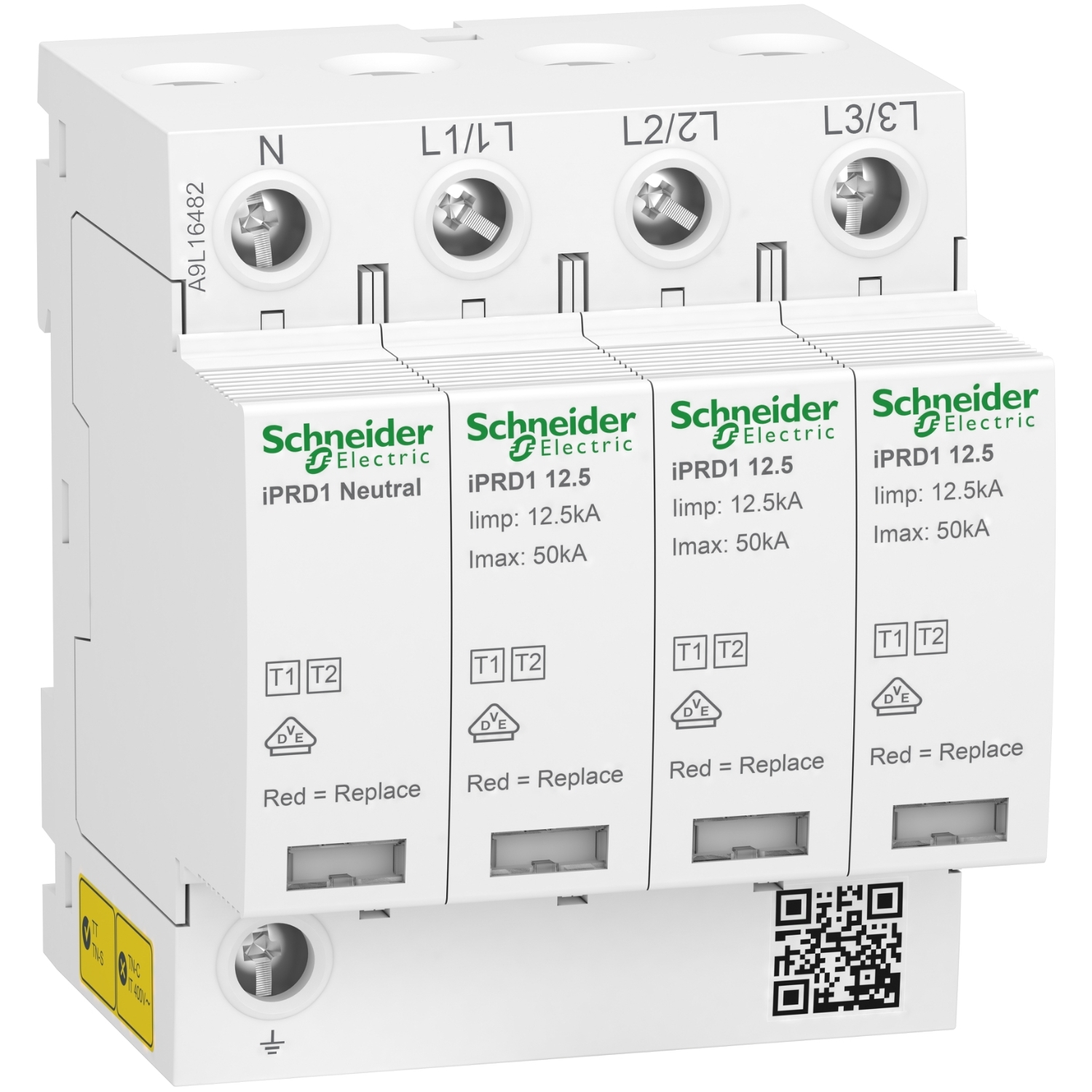 Schneider Electric Surge Arrester, 1.5kV, Clip-On Mount