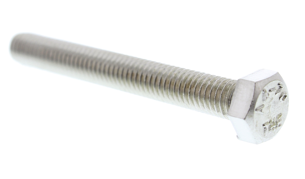 RS PRO Plain Stainless Steel, Hex Bolt, M5 x 40mm