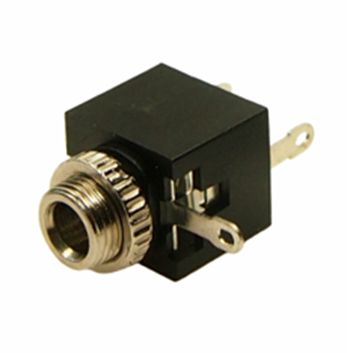 RS PRO Jack Connector 3.5 mm PCB Mount Mono Socket, 2Pole