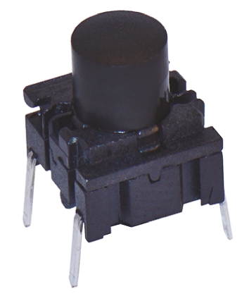 MEC IP67 Black Cap Tactile Switch, SPST 50 mA @ 24 V dc