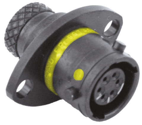 Souriau Sunbank by Eaton Circular Connector, 6 Contacts, Panel, Standard Connector, Socket, Female, IP67, 8STA Series
