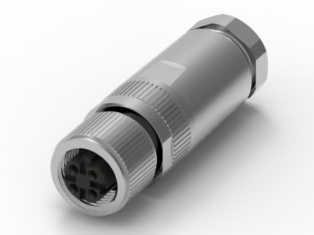 RS PRO 4 Pole M12 Din, 4A, 250 V IP67, Screw Lock, Female, Cable Mount