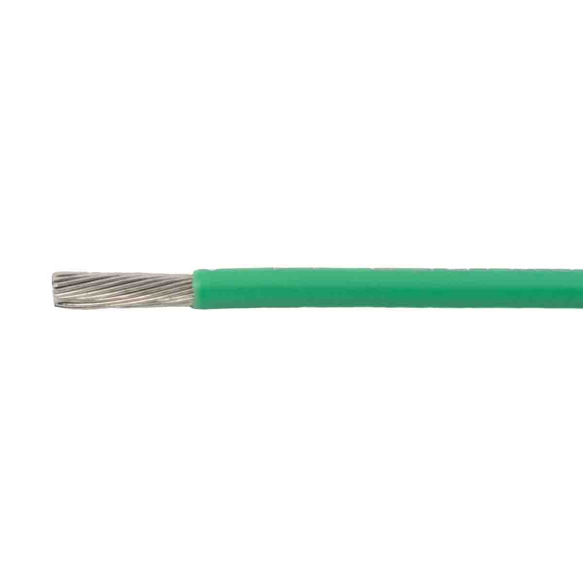 Alpha Wire Ecogen Ecowire Metric Series Green 2.5 mm² Hook Up Wire, 14 AWG, 140/0.16 mm², 50m, Polyphenylene Ether
