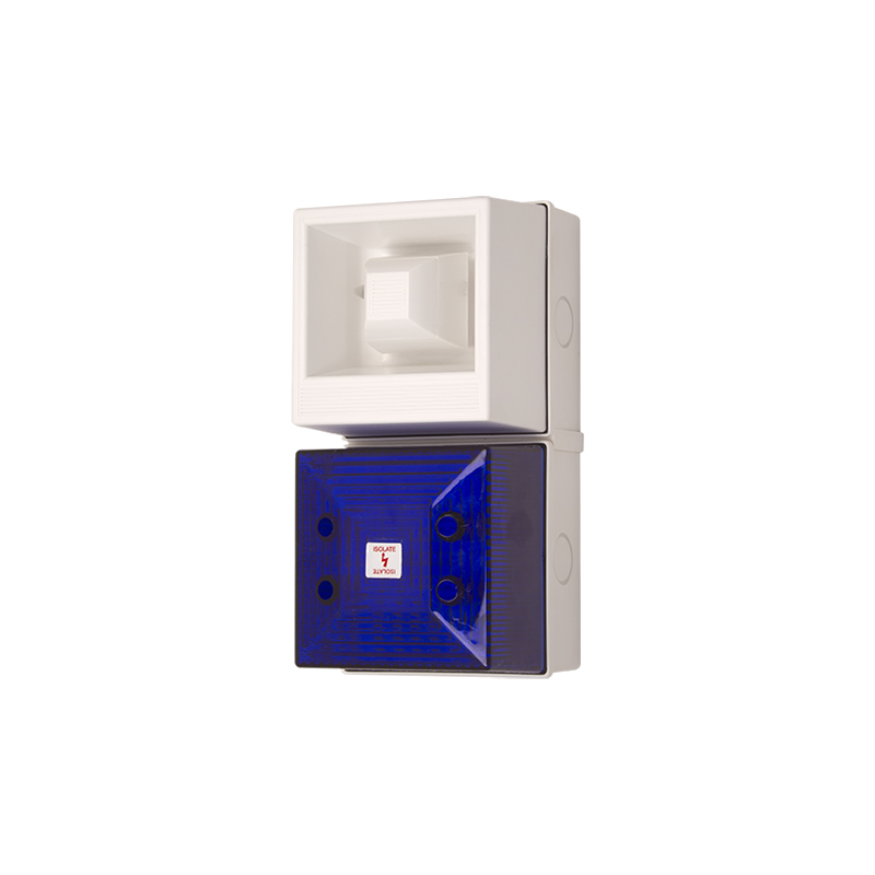 Clifford & Snell YL40 Series Blue Sounder Beacon, 230 V ac, IP65, Base-mounted, 108dB at 1 Metre