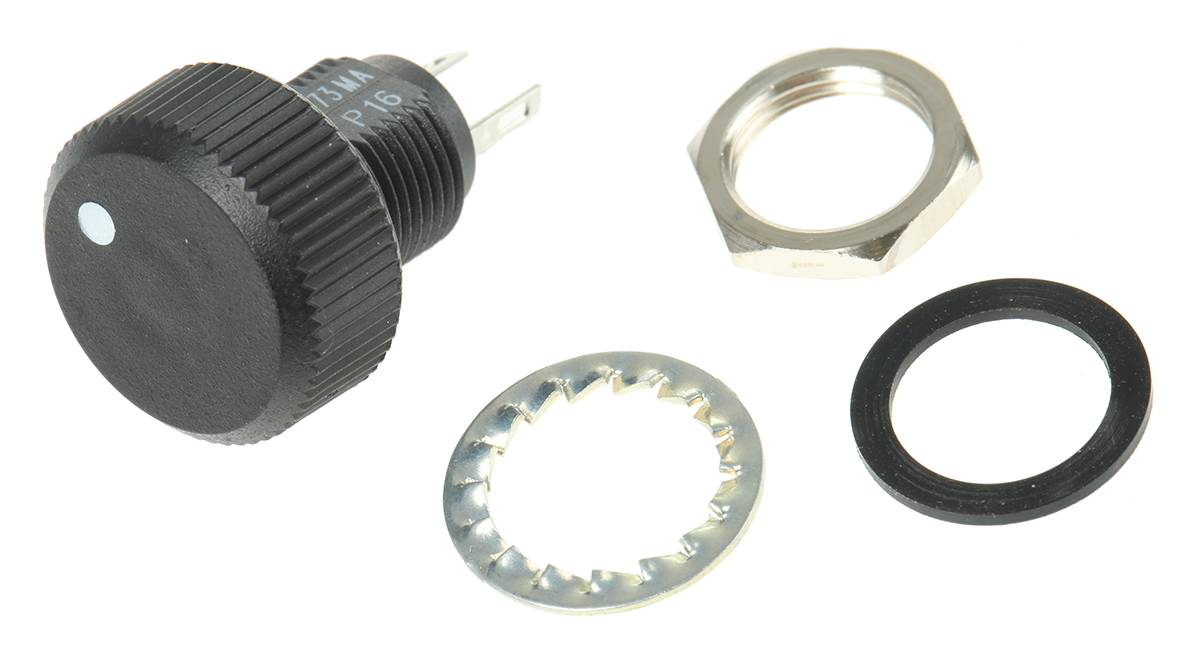 Vishay P16 47kΩ Rotary Potentiometer 1-Gang Panel Mount, P16NP473MAB15
